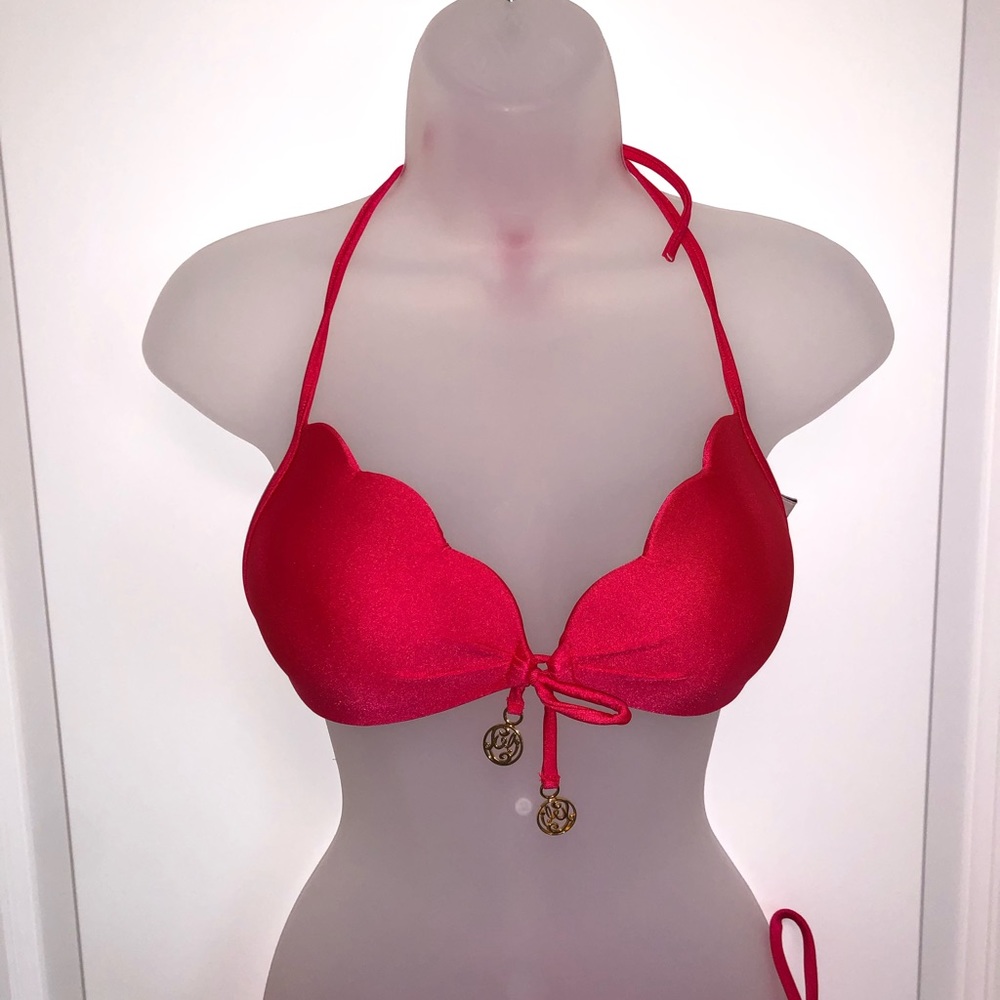 Luli Fama Molded Push-up Bandeau Halter Top